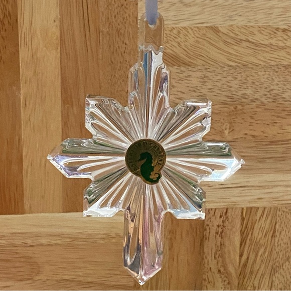 2003 WATERFORD Crystal Star Snowflake Star Snow Crystal...